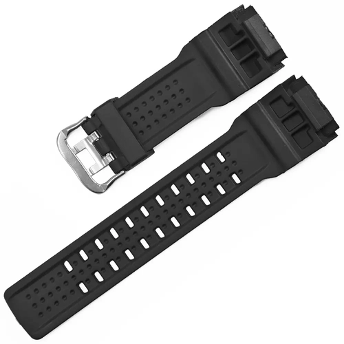Joefox Silikon Saat Kordonu Siyah 28x22mm �ki taraf� d�z model