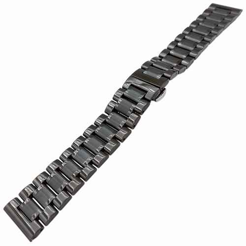 Siyah 316L Paslanmaz �elik Saat Kordonu 20-22-24mm