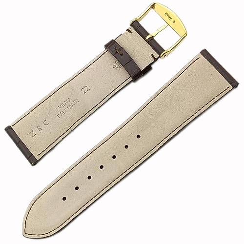 ZRC Allig Grain Calf Kahverengi Hakiki Deri Saat Kordonu � 22mm
