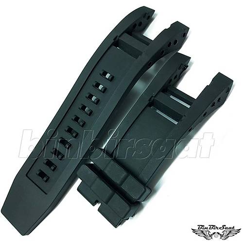 INV-642 INVICTA Uyumlu Silikon Saat Kordonu Siyah Invicta 6575-11797 Uyumlu