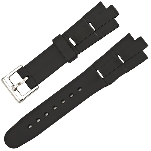 Bvlgari Diagono Scuba Diver Uyumlu Silikon Saat Kordonu - 21mm - �elik Renk