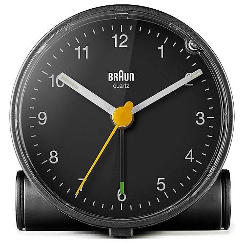 BRAUN BC01B S�YAH KLASiK ANALOG ALARMLI MASA SAAT�