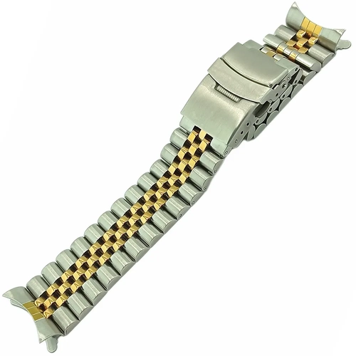 Jubilee Model Solid Dolgu elik Saat Kordonu 22mm A Kalite ift Renk SB