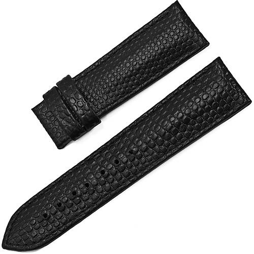 Dugary Lizard Emboss Black Matte � El Yap�m� Premium Deri Saat Kay���