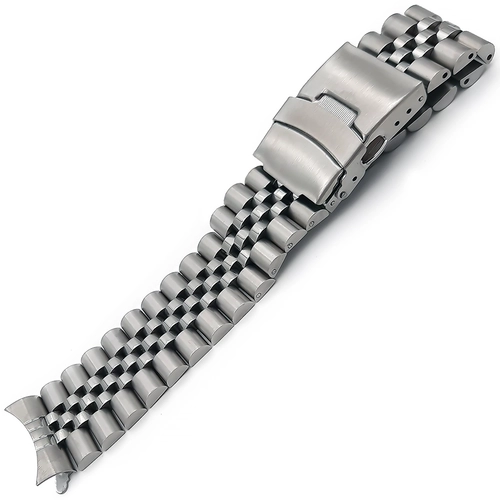 Jubile Model 19-20-21-22mm Dolgu Solid elik Saat Kordonu Kavisli A Kalite