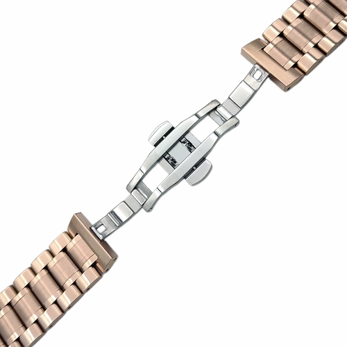 Rose Gold Solid elik Kordon 20-22-24mm | Gizli Klipsli