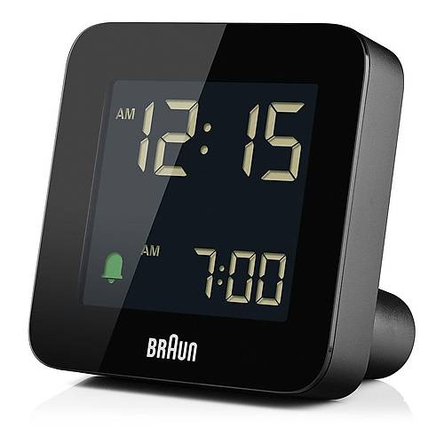 BRAUN BC09B S�YAH D�J�TAL ALARMLI MASA SAAT�