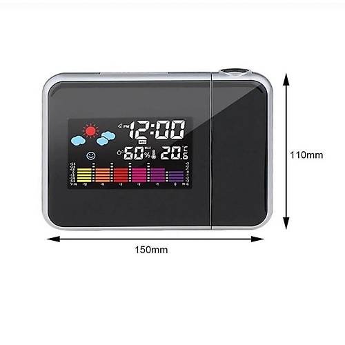 Enarose LED Dijital Alarml Masa Saati E581901