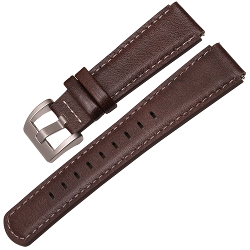 Dugarry Urban Rustic Hakiki Deri Saat Kordonu - Kahverengi (20mm, Ak�ll� Pimli)