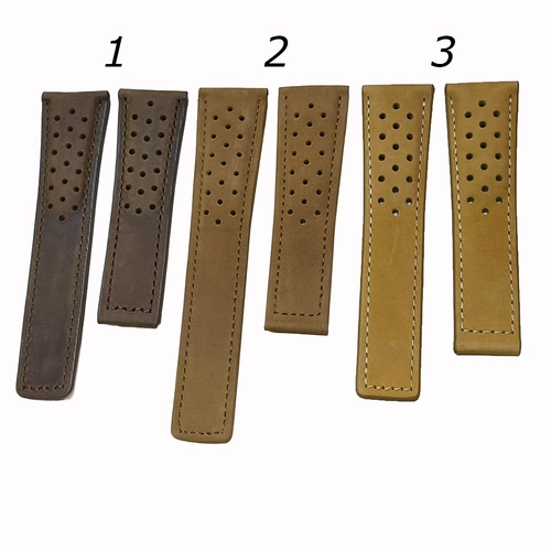 Hakiki Set Deri Tag Heuer Uyumlu Saat Kordonu 24x20 mm 3 Renk Seenek