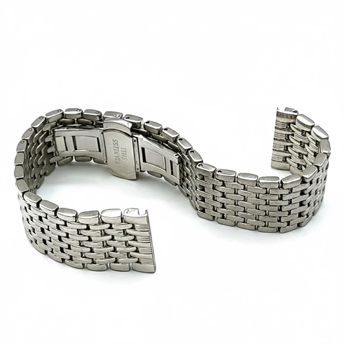 18-20-22mm Beads of Rice Solid Dolgu �elik Saat Kordonu