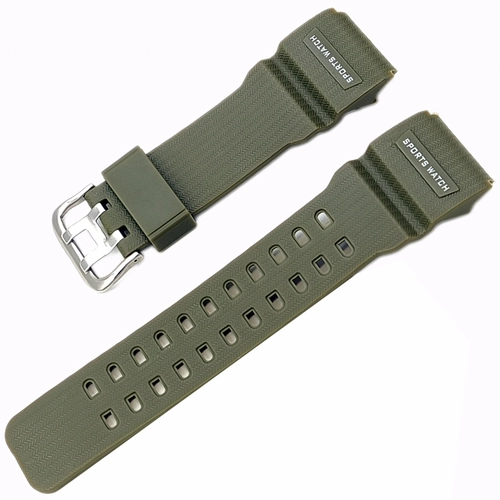 Joefox Silikon Saat Kordonu Ye�il 28x22mm �ki taraf� d�z model