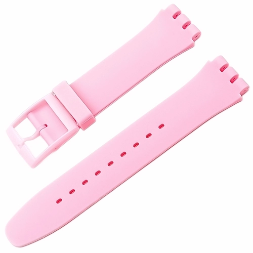 Swatch Uyumlu 19 mm Soft Touch Rubber Silikon Saat Kordonu