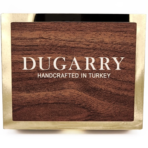 Dugarry Elegance Noire Siyah Kroko Deri Saat Kay��� 22mm