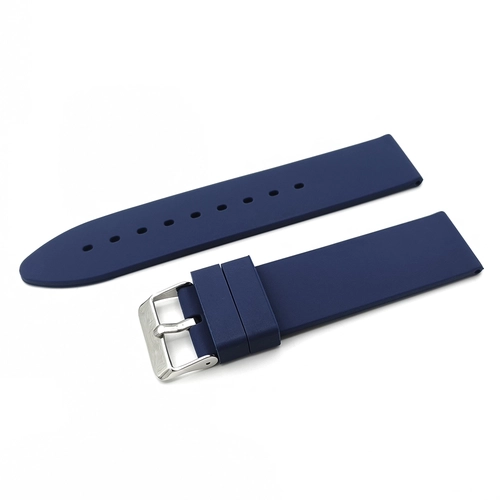 Lacivert Silikon Saat Kordonu � 18mm 20mm 22mm 24mm � Paslanmaz �elik Toka