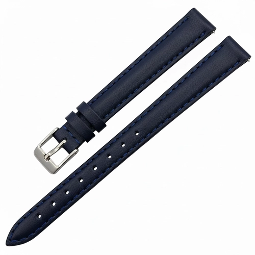 Saat Kordonu Hakiki Deri Yerli retim 12mm Lacivert Desensiz