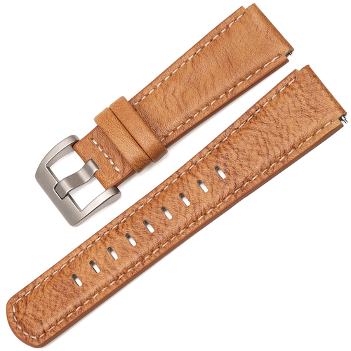 Dugarry Urban Rustic Hakiki Deri Saat Kordonu - Taba (20mm, Ak�ll� Pimli)