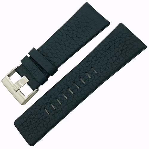 Diesel Uyumlu Lacivert Hakiki Deri Saat Kordonu 27x24mm - DZ1475 - DZ1295 - DZ2111 - DZ4182 - DZ1293