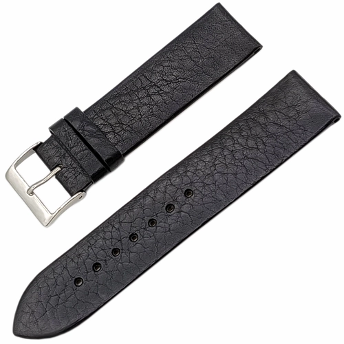 RC Hector Hakiki Deri 22mm Saat Kay Siyah Floater Desen
