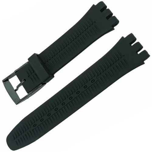 Swatch Uyumlu 19 mm Soft Touch Rubber Silikon Saat Kordonu