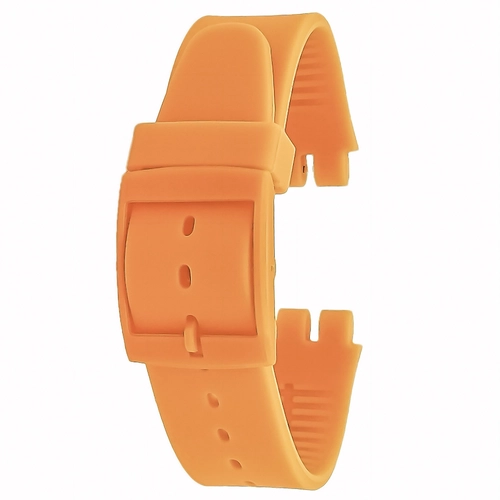 Swatch Uyumlu 19 mm Soft Touch Rubber Silikon Saat Kordonu