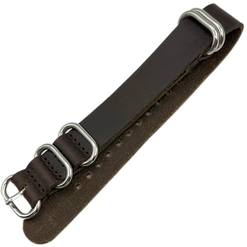 24mm Saat Kordonu Hakiki Deri Nato Model 5 Renk Seenek