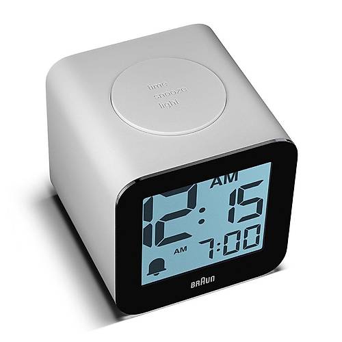 BRAUN BC25WP BEYAZ TIME SPEAKING D�J�TAL ALARMLI MASA SAATi