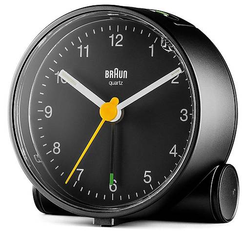 BRAUN BC01B S�YAH KLASiK ANALOG ALARMLI MASA SAAT�