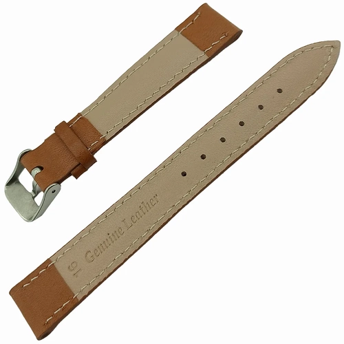 Saat Kordonu Hakiki Deri Bombeli Diki�li 16mm Yerli �retim Taba Diki�li