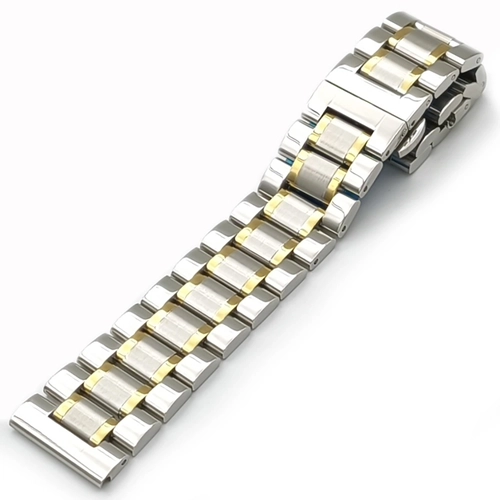 Bicolor 316L Paslanmaz �elik Saat Kordonu 20-22-24mm