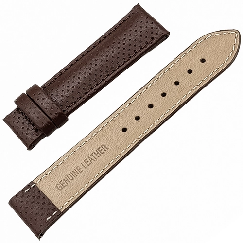 Dugarry Perforated Brown � El Yap�m� Kahverengi Deri Saat Kay���