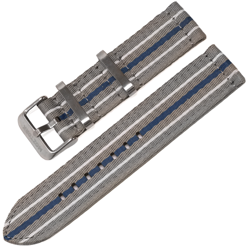 Moztork 22 mm Perlon Dokuma �izgili Saat Kordonu