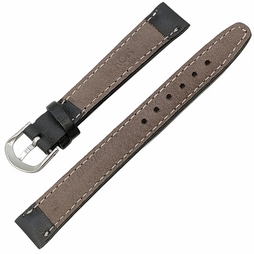 Saat Kordonu Hakiki Deri Yerli �retim 14mm Siyah Desensiz