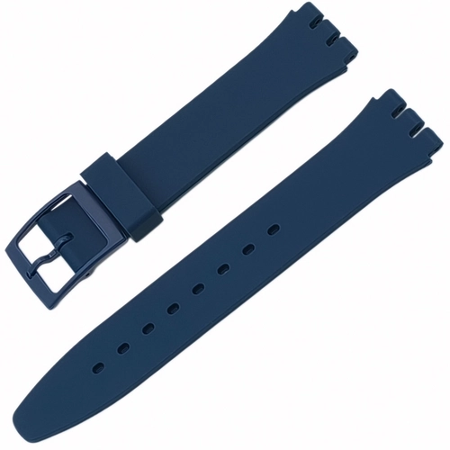 Swatch Uyumlu 19 mm Soft Touch Rubber Silikon Saat Kordonu