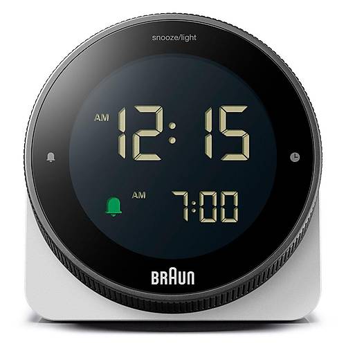 BRAUN BC24W BEYAZ DOKUNMATK EKRANLI DJTAL ALARMLI MASA SAATi