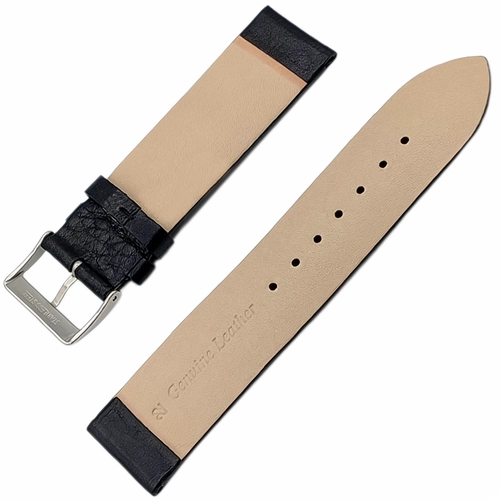 RC Hector Hakiki Deri 22mm Saat Kay Siyah Floater Desen