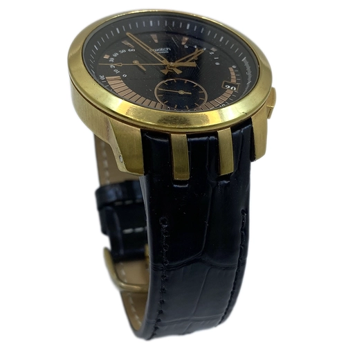 Swatch - YRG400 Hakiki Deri Saat Kay��� | �zel El Yap�m� �retim