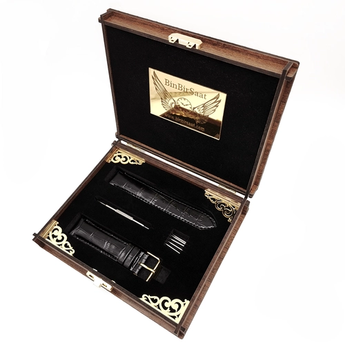 Dugarry Elegance Noire Siyah Kroko Deri Saat Kay��� 22mm