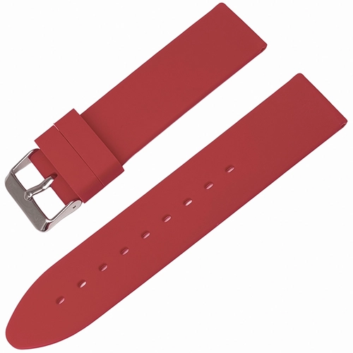 Rubber Silikon A Kalite Saat Kay��� K�rm�z� 18-20-22-24mm ZR1824M-BR