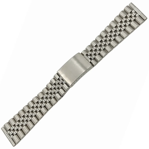 Solid Dolgu elik Mat/Parlak Saat Kordonu A Kalite 18-20-22mm Jubilee Model