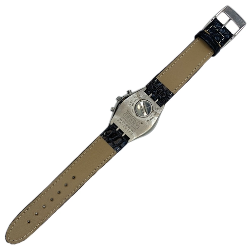 Swatch Siyah Kroko Hakiki Deri Saat Kay��� | �zel El Yap�m� �retim