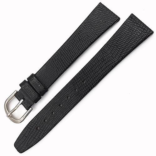 Klasik Saat Kay Hakiki Deri 18mm nce Lizard Desen