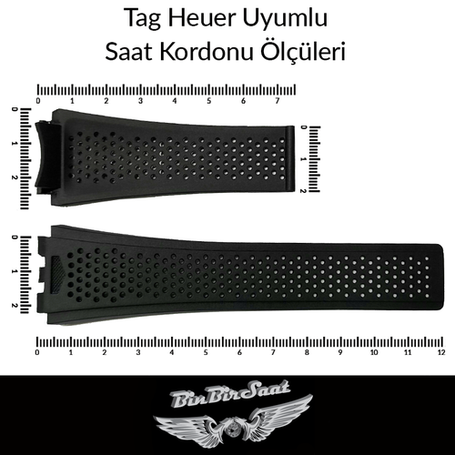 Tag Heuer ve Emsali Model Saatlere Uyumlu Silikon Kordon