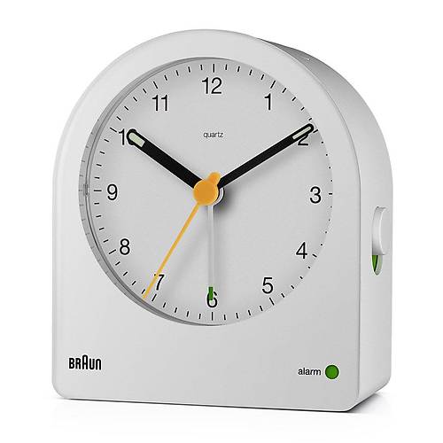 BRAUN BC22W BEYAZ KLAS�K ANALOG ALARMLI MASA SAAT�