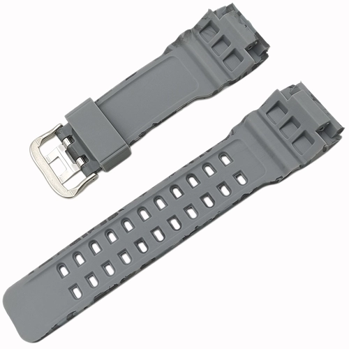 Joefox Silikon Saat Kordonu Gri Kamuflaj 28x22mm �ki taraf� d�z model