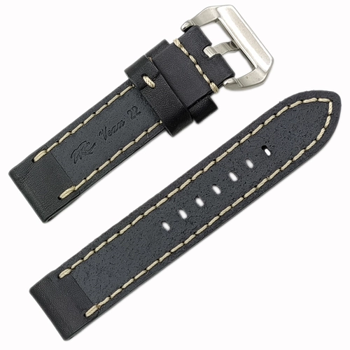 ZRC CALF Veau Deri Saat Kordonu 22mm  Spor ve Kaln Yapl Kay