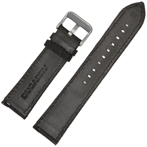 22mm Dokuma �rg� Tekstil Saat Kordonu - Hakiki Deri Arka K�s�m, 5 Renk �p Se�enek