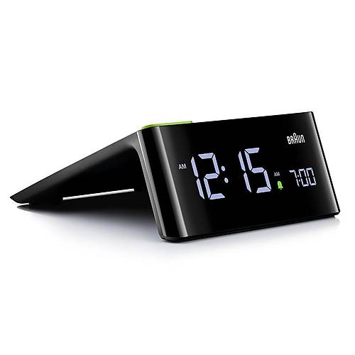 BRAUN BC16BEU S�YAH VA LCD EKRAN D�J�TAL ALARMLI MASA SAAT�