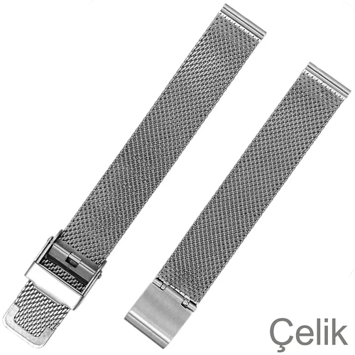 Has�r �rg� �elik Kad�n Saat Kordonu - �ift Emniyetli Kilit - 5 Renk Se�ene�i