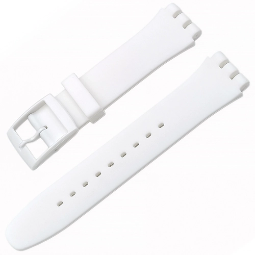 Swatch Uyumlu 19 mm Soft Touch Rubber Silikon Saat Kordonu